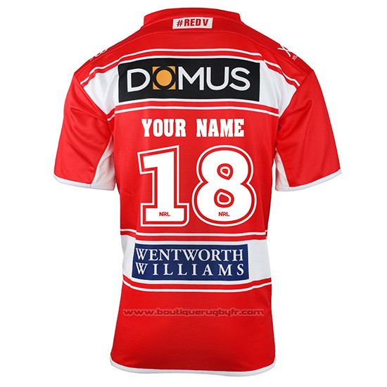 Maillot St George Illawarra Dragons Rugby 2018-2019 Exterieur Font02